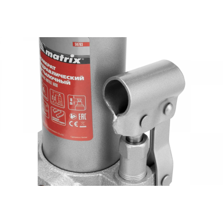 Домкрат гидравлический бутылочный, 4 т, h подъема 194–372 мм// Matrix, фото , изображение 9