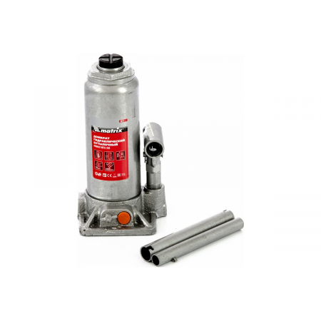 Домкрат гидравлический бутылочный MATRIX, 6 т, h подъема 216–413 мм 50777, фото , изображение 12