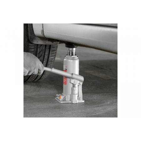 Домкрат гидравлический бутылочный MATRIX, 6 т, h подъема 216–413 мм 50777, фото , изображение 9