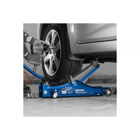 Домкрат STELS 51129  гидравлический подкатной 2 тонны low profile 80-380мм, фото , изображение 10