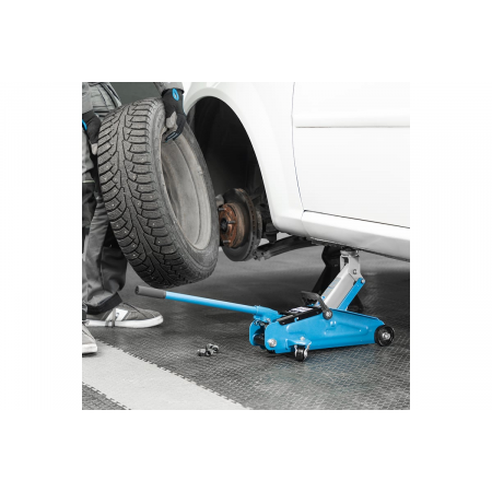 Домкрат гидравлический подкатной, 2 т, h подъема 140-340 мм, в кейсе// Stels, фото , изображение 9