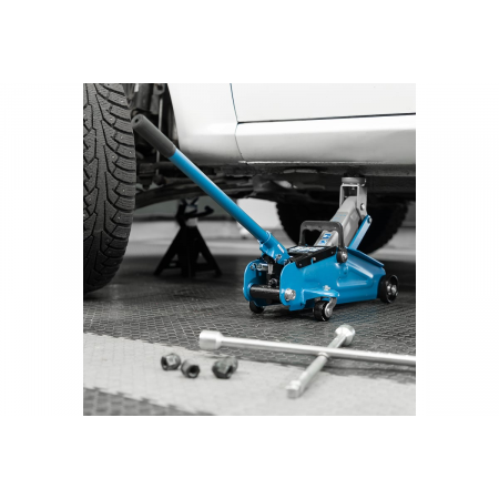 Домкрат гидравлический подкатной, 2 т, h подъема 140-340 мм, в кейсе// Stels, фото , изображение 10