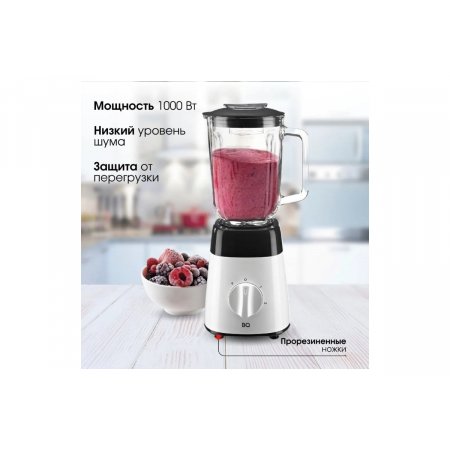 Стационарный блендер BQ SB1008 Black-White, фото , изображение 3