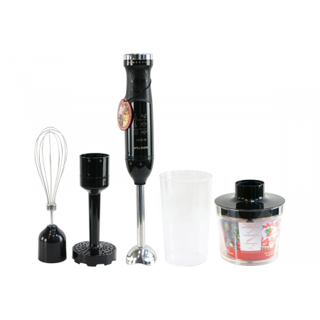 Блендер погружной WILLMARK WHB-1155BS(soft touch,стак.600мл.,венчик, нас.пюре,измельч, черный 1000W), фото , изображение 5