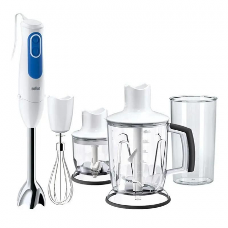 Блендер погружной Braun MQ3045 APERITIVE 700Вт белый/синий, фото 