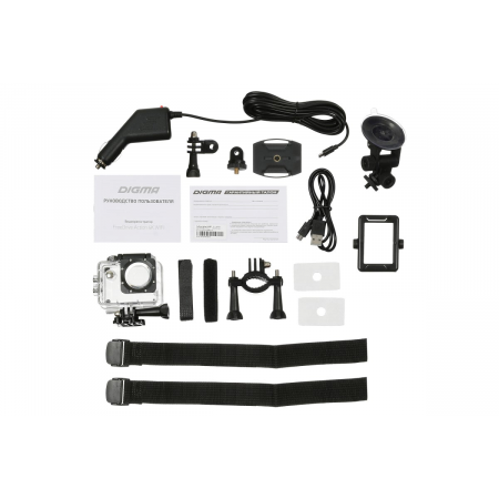 Видеорегистратор Digma FreeDrive Action 4K WiFi черный 8Mpix 2160x3840 2160p 150гр. Allwinner V3, фото , изображение 28