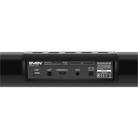 Саундбар Sven SB-2150A черный (2 x 40W, Bluetooth сабвуфер 100W, пульт ДУ, LED-дисплей, HDMI, USB), фото , изображение 7