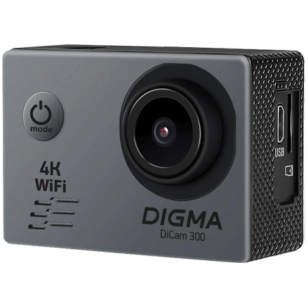 Экшн-камера Digma DiCam 300 Серый, фото , изображение 3