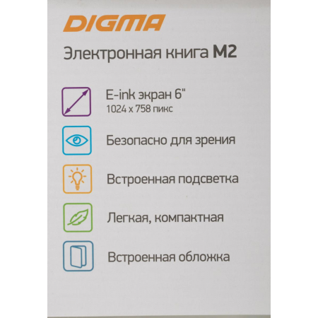 Электронная книга Digma M2, 6" Темно-серый (чехол), фото , изображение 15