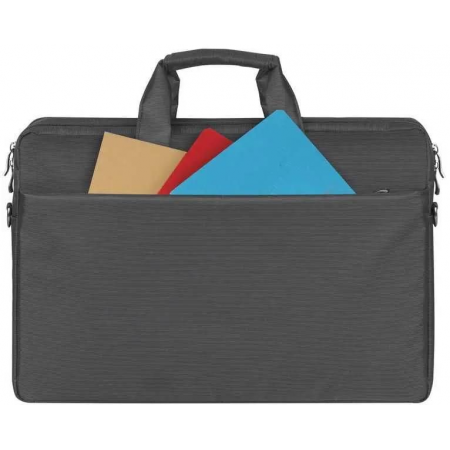 Сумка для ноутбука 17.3 Riva 8257 черный полиэстер, фото , изображение 2