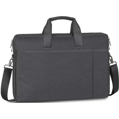 Сумка для ноутбука 17.3 Riva 8257 черный полиэстер, фото , изображение 3
