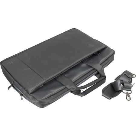 Сумка для ноутбука 17 Riva 8251 серый полиэстер, фото , изображение 3