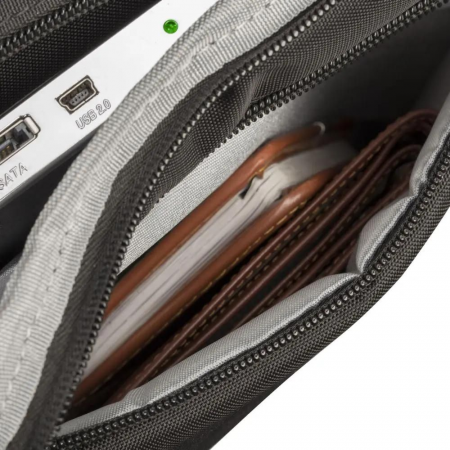 Сумка для ноутбука 16 Riva 8530 черный полиэстер, фото , изображение 15