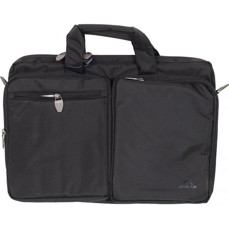 Сумка для ноутбука 16 Riva 8530 черный полиэстер, фото , изображение 17