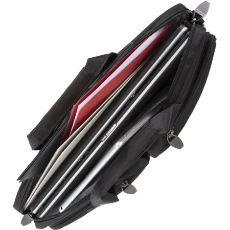 Сумка для ноутбука 16 Riva 8530 черный полиэстер, фото , изображение 5