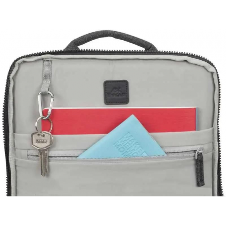 Рюкзак для ноутбука 15.6 Riva 8861 черный полиуретан/полиэстер, фото , изображение 13