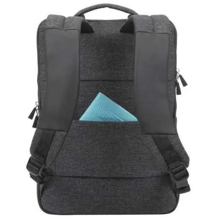 Рюкзак для ноутбука 15.6 Riva 8861 черный полиуретан/полиэстер, фото , изображение 3