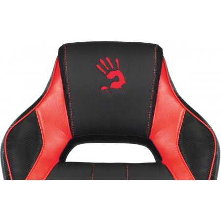 Кресло игровое A4Tech Bloody GC-300 черный/красный эко.кожа/ткань крестов., фото , изображение 2