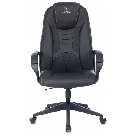 Кресло игровое Zombie 8 черный искусственная кожа крестовина пластик, фото , изображение 2