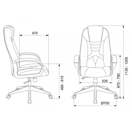 Кресло игровое Zombie 8 черный искусственная кожа крестовина пластик, фото , изображение 5