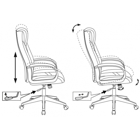 Кресло игровое Zombie 8 черный искусственная кожа крестовина пластик, фото , изображение 6