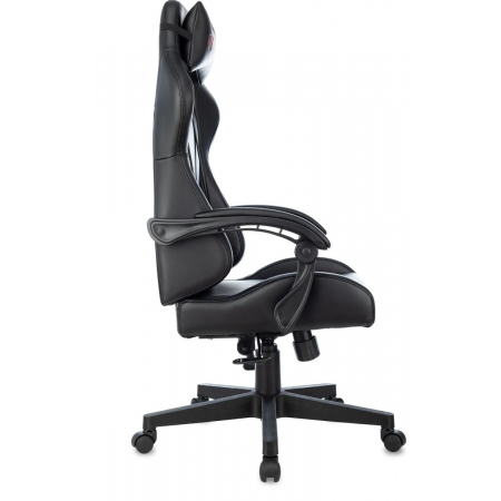 Кресло игровое Zombie GAME TETRA черный/карбон эко.кожа крестов. пластик, фото , изображение 3