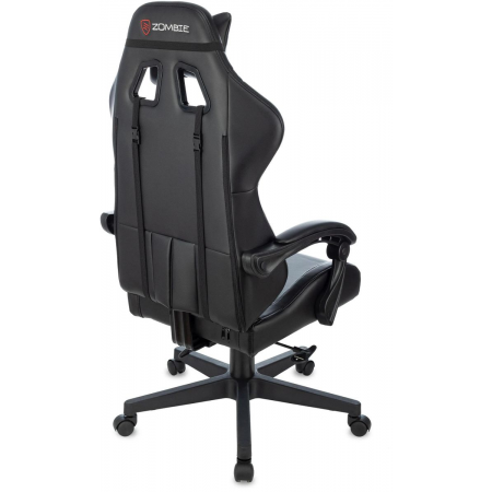 Кресло игровое Zombie GAME TETRA черный/красный эко.кожа крестов. пластик, фото , изображение 14