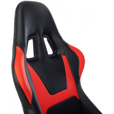 Кресло игровое Zombie Game Penta черный/красный эко.кожа с подголов. крестов. пластик, фото , изображение 16