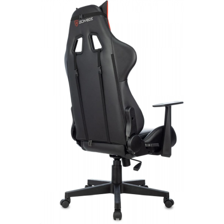 Кресло игровое Zombie Game Penta черный/красный эко.кожа с подголов. крестов. пластик, фото , изображение 7