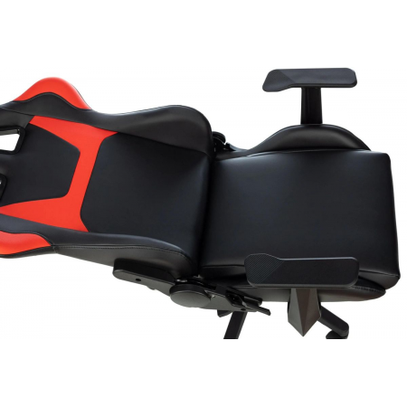 Кресло игровое Zombie Game Penta черный/красный эко.кожа с подголов. крестов. пластик, фото , изображение 10