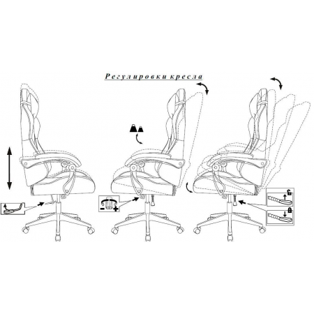 Кресло игровое Zombie Predator черный Neo Black крестов. пластик, фото , изображение 27