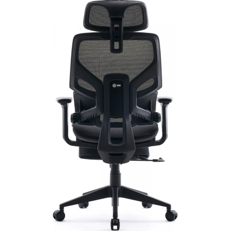 Кресло Cactus CS-CHR-MC01-LGNBK салатовый сиденье черный сетка/ткань с подголов. крестов. пластик подст.для ног, фото , изображение 6