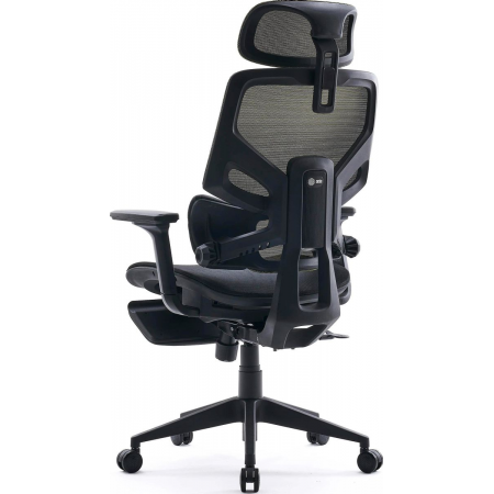 Кресло Cactus CS-CHR-MC01-LGNBK салатовый сиденье черный сетка/ткань с подголов. крестов. пластик подст.для ног, фото , изображение 8