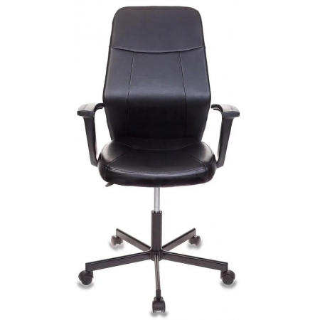 Кресло Бюрократ CH-605/BLACK черный искусственная кожа крестовина металл, фото , изображение 11