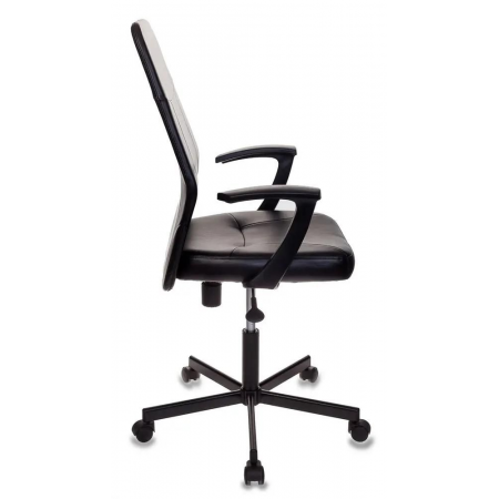 Кресло Бюрократ CH-605/BLACK черный искусственная кожа крестовина металл, фото , изображение 3