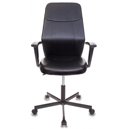 Кресло Бюрократ CH-605/BLACK черный искусственная кожа крестовина металл, фото , изображение 7