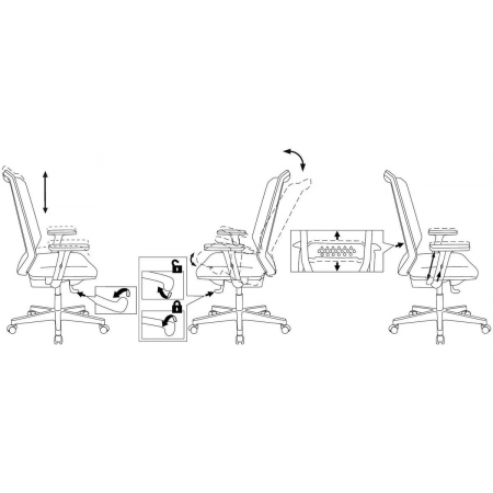 Кресло Бюрократ MC-W611N темно-серый TW-04 38-417 сетка/ткань крестовина пластик пластик белый, фото , изображение 10