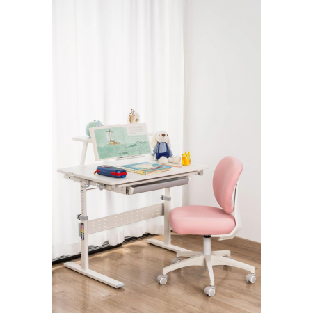 Кресло детское Cactus CS-CHR-3594PK розовый крестов. пластик белый, фото , изображение 9