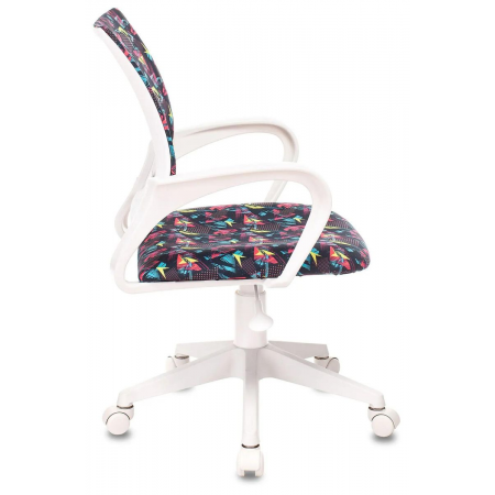 Кресло детское Бюрократ BUROKIDS 1 W мультиколор геометрия крестовина пластик пластик белый, фото , изображение 3