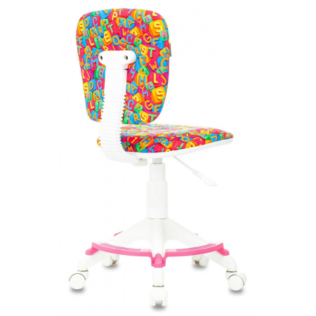 Кресло детское Бюрократ CH-W204/F мультиколор алфавит крестовина пластик подст.для ног пластик белый, фото , изображение 4