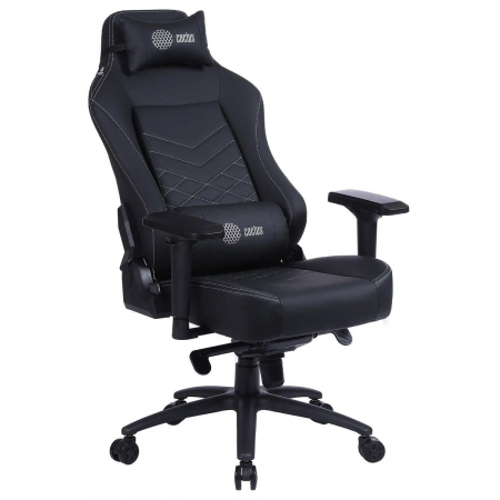 Кресло игровое Cactus CS-CHR-0112BL черный сиденье черный эко.кожа с подголов. крестовина металл пластик черный, фото , изображение 6