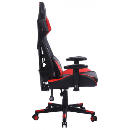 Кресло игровое Cactus CS-CHR-090BLR черный/красный сиденье черный/красный эко.кожа/сетка крестовина пластик пластик черный, фото , изображение 3 Кресло игровое Cactus CS-CHR-090BLR черный/красный сиденье черный/красный эко.кожа/сетка крестовина пластик пластик черный, фото , изображение 3