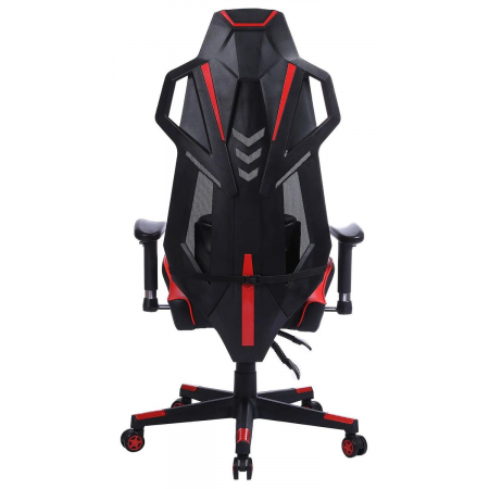 Кресло игровое Cactus CS-CHR-090BLR черный/красный сиденье черный/красный эко.кожа/сетка крестовина пластик пластик черный, фото , изображение 4 Кресло игровое Cactus CS-CHR-090BLR черный/красный сиденье черный/красный эко.кожа/сетка крестовина пластик пластик черный, фото , изображение 4