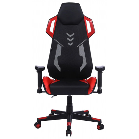 Кресло игровое Cactus CS-CHR-090BLR черный/красный сиденье черный/красный эко.кожа/сетка крестовина пластик пластик черный, фото , изображение 7 Кресло игровое Cactus CS-CHR-090BLR черный/красный сиденье черный/красный эко.кожа/сетка крестовина пластик пластик черный, фото , изображение 7