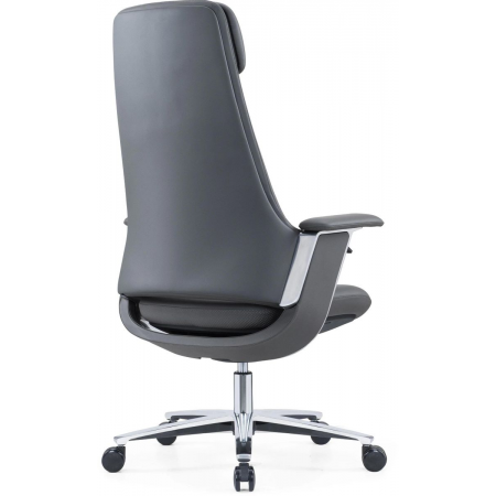 Кресло руководителя Cactus CS-LBK-KYOTO кожа крестов. алюминий, фото , изображение 3