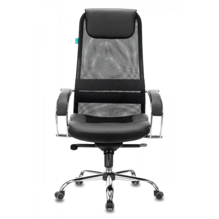 Кресло руководителя Бюрократ CH-609SL/BLACK спинка сетка черный TW-01 TW-11 искусст.кожа/ткань крестовина хром, фото , изображение 2