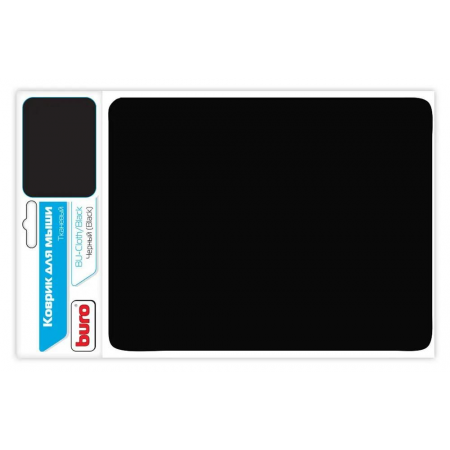 Коврик для мыши BU-CLOTH/black матерчатый, черный,  220 х 250 х 4 мм, фото , изображение 4