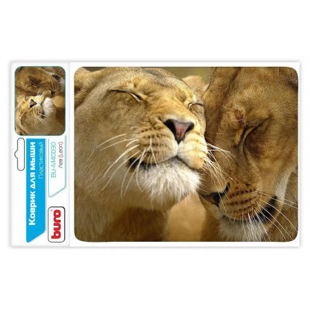 Коврик для мыши Buro BU-M40030 рисунок/лев 230x180x2мм, фото , изображение 4