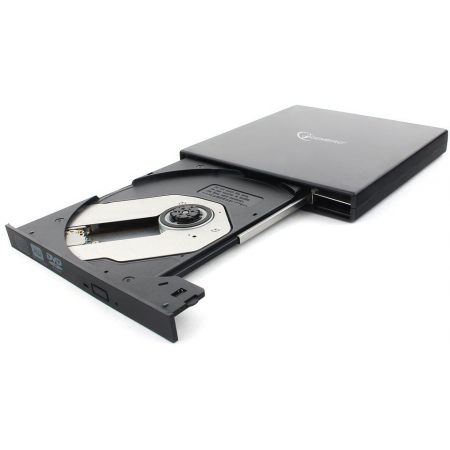 Внешний оптический привод Gembird DVD-USB-02 Black RTL, фото , изображение 3