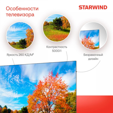 Телевизор LED Starwind 55 SW-LED55UG403 Яндекс.ТВ Frameless черный 4K Ultra HD 60Hz DVB-T DVB-T2 DVB-C DVB-S DVB-S2 USB WiFi Smart TV, фото , изображение 5 Телевизор LED Starwind 55 SW-LED55UG403 Яндекс.ТВ Frameless черный 4K Ultra HD 60Hz DVB-T DVB-T2 DVB-C DVB-S DVB-S2 USB WiFi Smart TV, фото , изображение 5